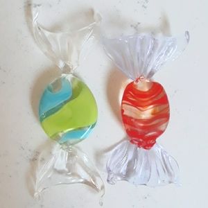 Hand-blown Glass Candy Twists
